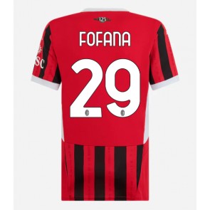 AC Milan Youssouf Fofana #29 Domaci Dres za Ženska 2024-25 Kratak Rukavima